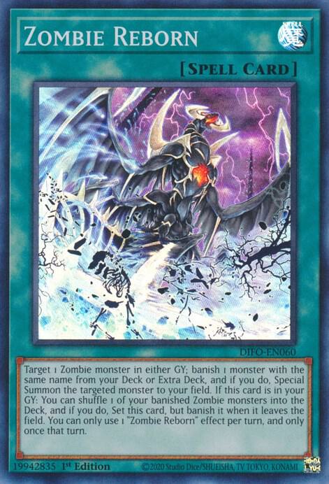 Zombie Reborn (DIFO-EN060) [Super Rare] - Yu-Gi-Oh!