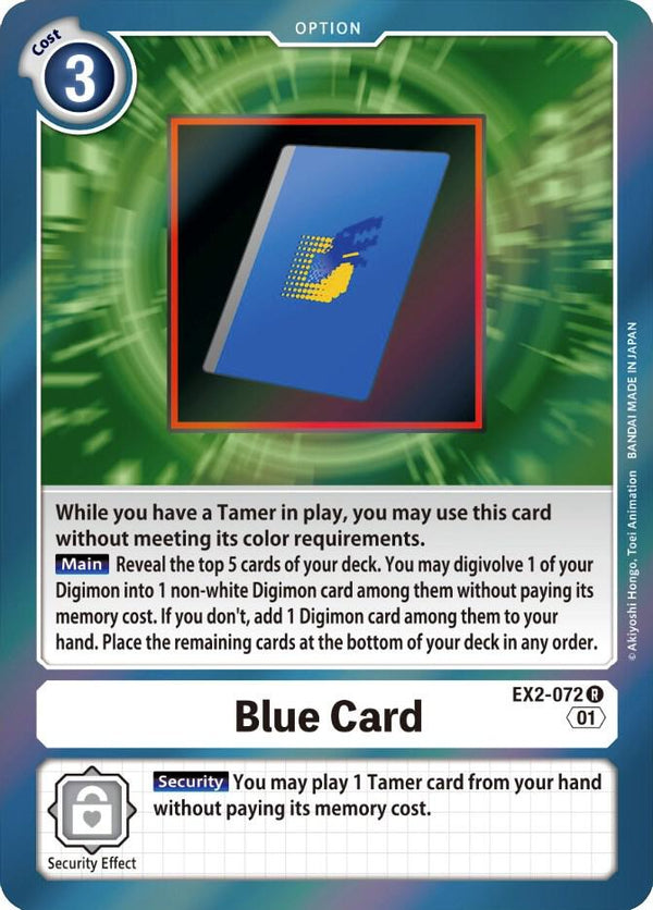 Blue Card - Digimon Card Game