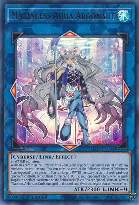 Marincess Aqua Argonaut (LED9-EN034) [Ultra Rare] - Yu-Gi-Oh!