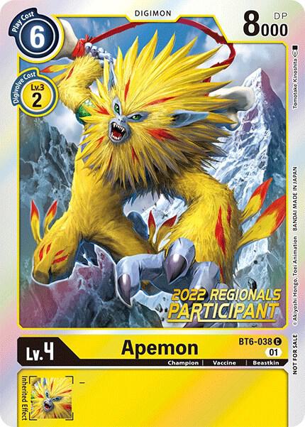 Apemon (2022 Championship Online Regional) [Online Participant]