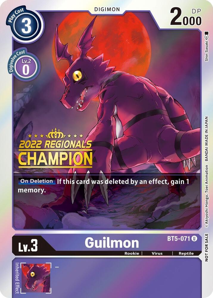 Guilmon (2022 Championship Offline Regional) [Online Champion]