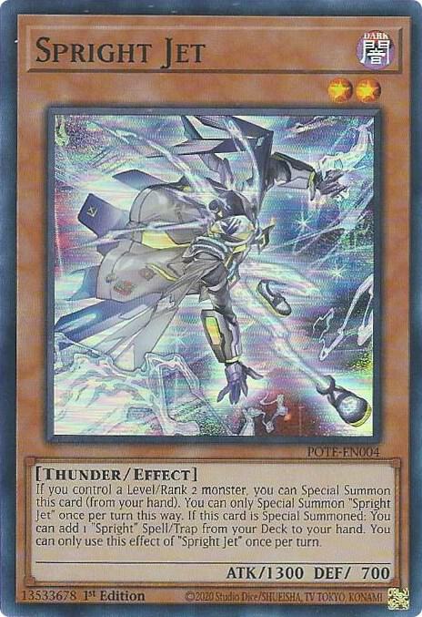 Spright Jet (POTE-EN004) [Super Rare] - Yu-Gi-Oh!