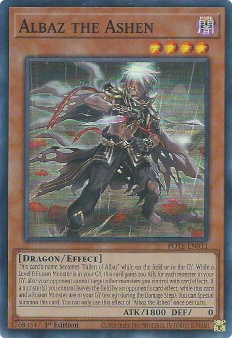 Albaz the Ashen (POTE-EN011) [Super Rare] - Yu-Gi-Oh!