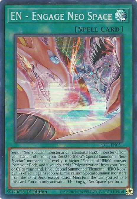 EN - Engage Neo Space (POTE-EN051) [Super Rare] - Yu-Gi-Oh!