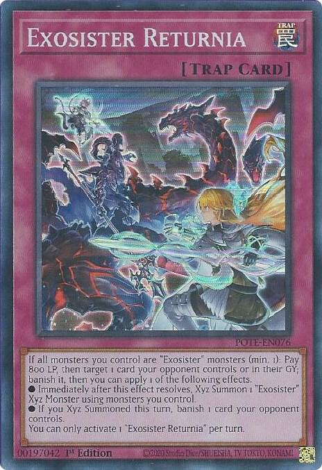 Exosister Returnia (POTE-EN076) [Super Rare] - Yu-Gi-Oh!