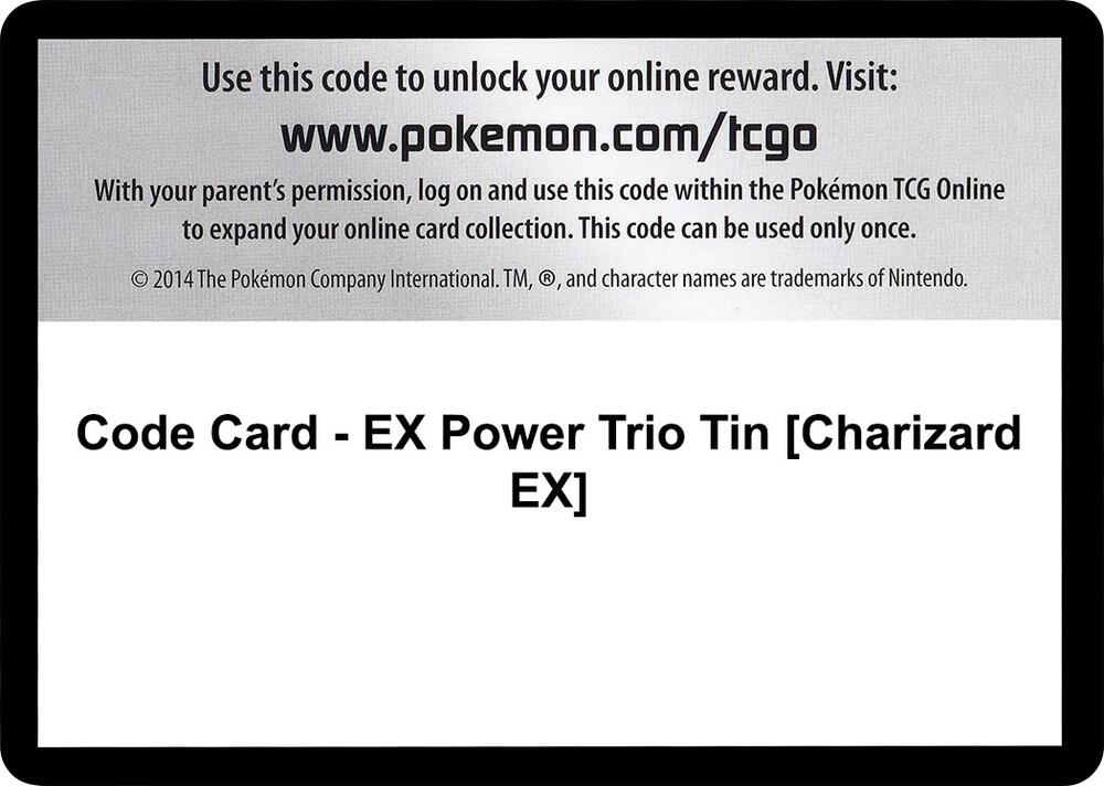 Code Card - EX Power Trio Tin [Charizard EX]