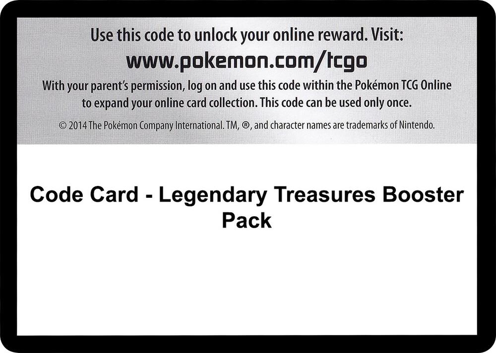 Code Card - Legendary Treasures Booster Pack