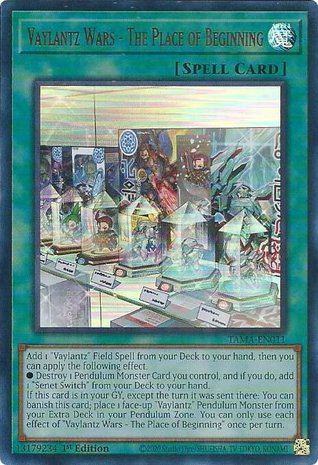Vaylantz Wars - The Place of Beginning (TAMA-EN011) [Ultra Rare] - Yu-Gi-Oh!