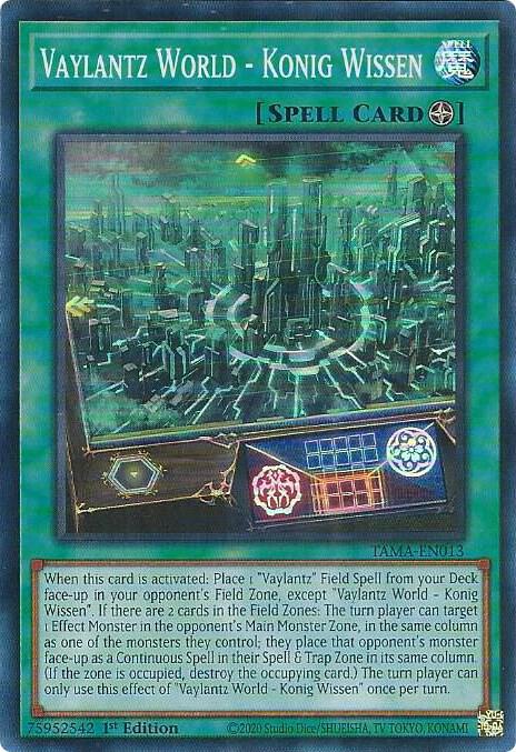 Vaylantz World - Konig Wissen (TAMA-EN013) [Super Rare] - Yu-Gi-Oh!