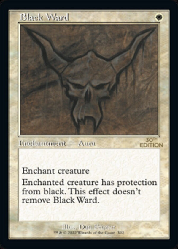 Black Ward (Retro) [30th Anniversary Edition] - Magic: The Gathering