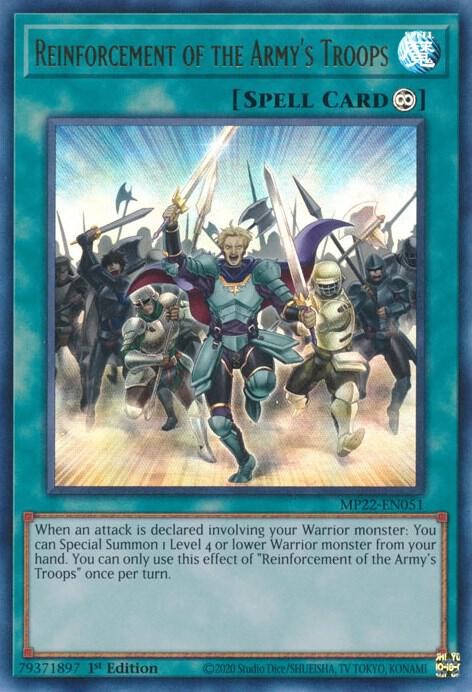 Reinforcement of the Army's Troops (MP22-EN051) [Ultra Rare] - Yu-Gi-Oh!