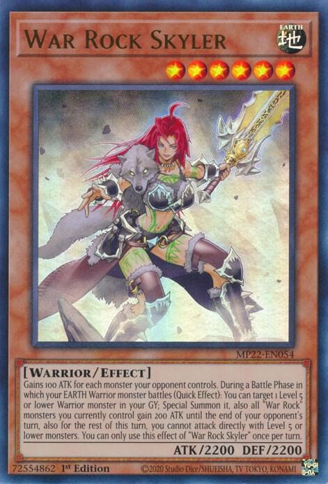 War Rock Skyler (MP22-EN054) [Ultra Rare] - Yu-Gi-Oh!