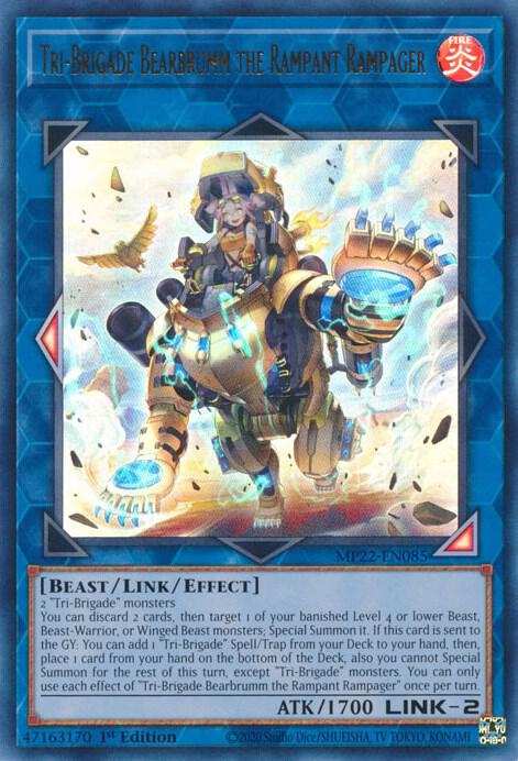 Tri-Brigade Bearbrumm the Rampant Rampager (MP22-EN085) [Ultra Rare] - Yu-Gi-Oh!