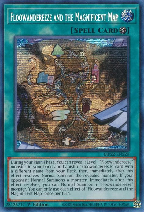 Floowandereeze and the Magnificent Map (MP22-EN220) [Prismatic Secret Rare] - Yu-Gi-Oh!