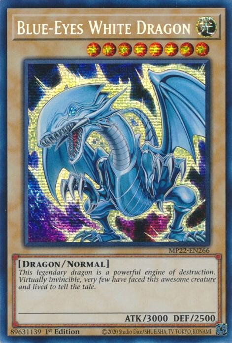 Blue-Eyes White Dragon (MP22-EN266) [Prismatic Secret Rare] - Yu-Gi-Oh!
