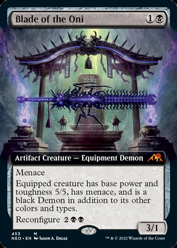 Blade of the Oni (Extended Art) [Kamigawa: Neon Dynasty] - Magic: The Gathering