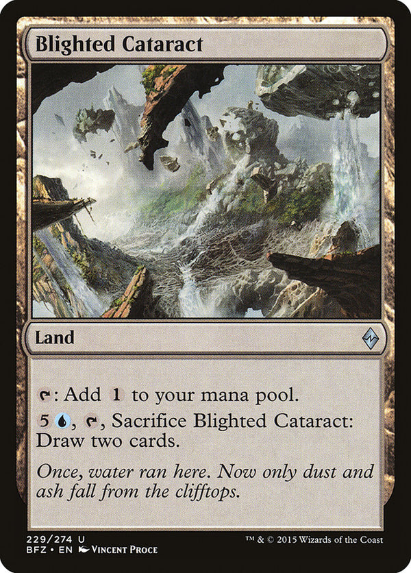Blighted Cataract [Battle for Zendikar] - Magic: The Gathering