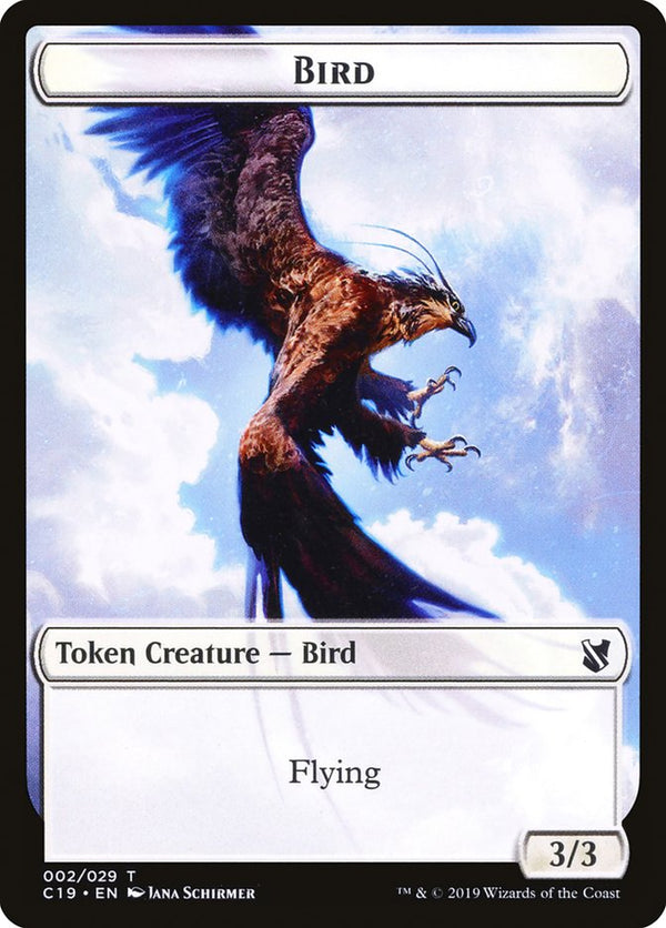 Bird Token (002/029) [Commander 2019 Tokens] - Magic: The Gathering