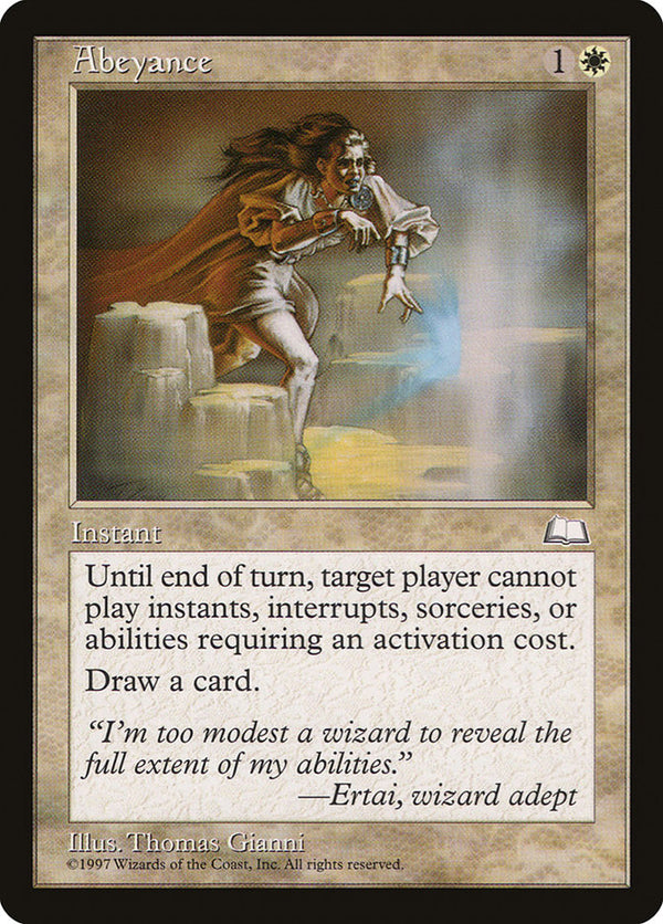 Abeyance [Weatherlight] - Magic: The Gathering