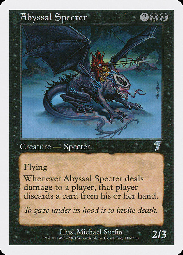 Abyssal Specter [Seventh Edition] - Magic: The Gathering