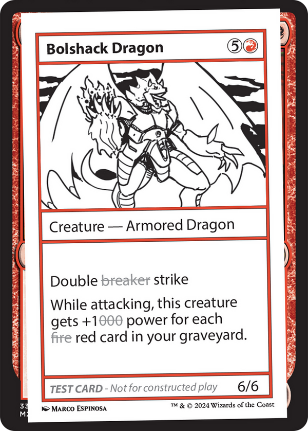 Bolshack Dragon [Mystery Booster 2 Playtest Cards] - Magic: The Gathering