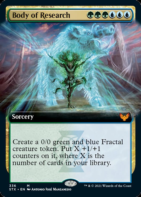Body of Research (Extended Art) [Strixhaven: School of Mages] - Magic: The Gathering