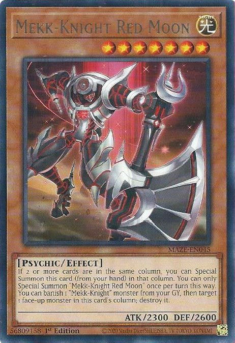 Mekk-Knight Red Moon [MAZE-EN045] Rare - Yu-Gi-Oh!