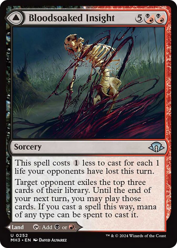 Bloodsoaked Insight // Sanguine Morass [Modern Horizons 3] - Magic: The Gathering