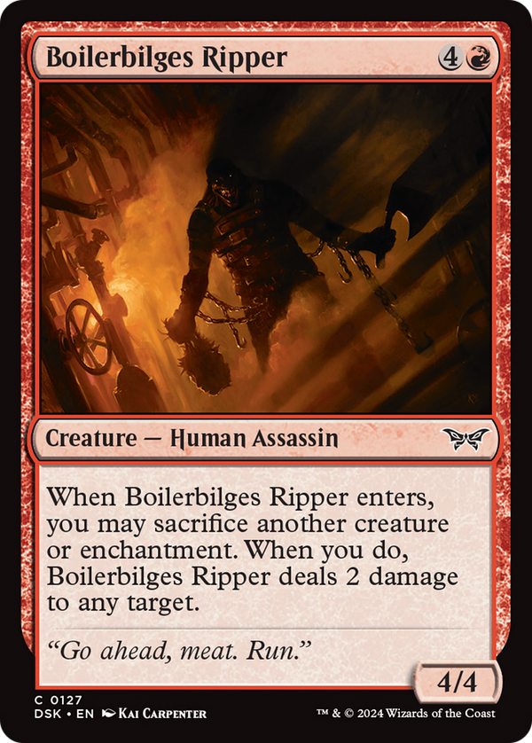 Boilerbilges Ripper [Duskmourn: House of Horror] - Magic: The Gathering