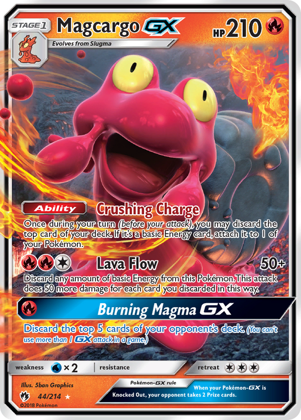 Magcargo GX (44/214) [Sun & Moon: Lost Thunder] - Pokémon