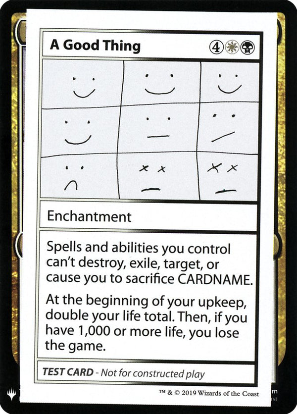 A Good Thing [Mystery Booster Playtest Cards] - Magic: The Gathering