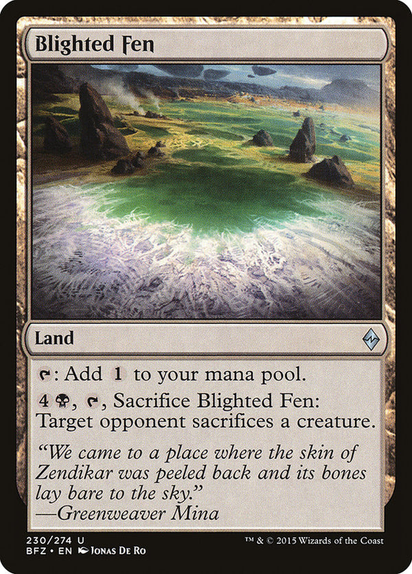 Blighted Fen [Battle for Zendikar] - Magic: The Gathering