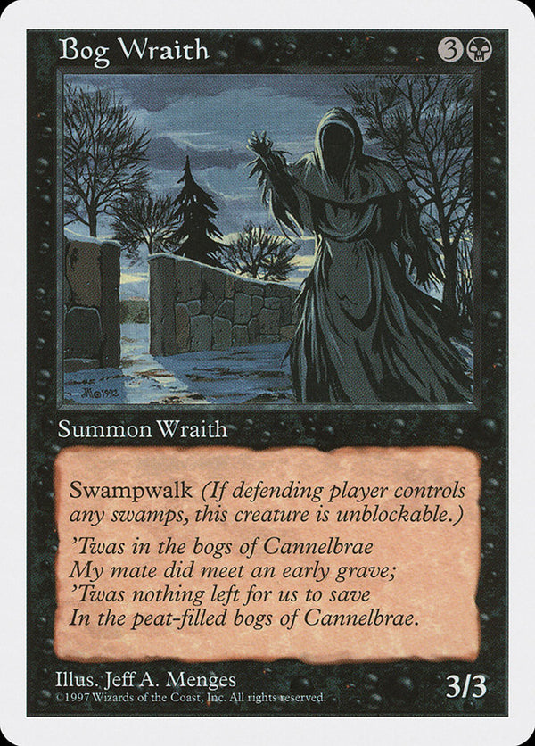 Bog Wraith [Fifth Edition] - Magic: The Gathering