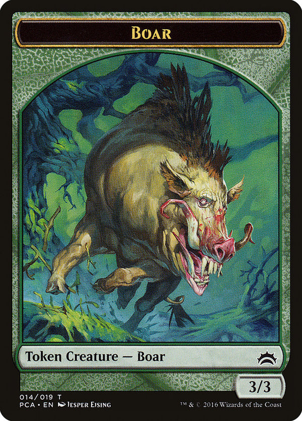 Boar Token [Planechase Anthology Tokens] - Magic: The Gathering