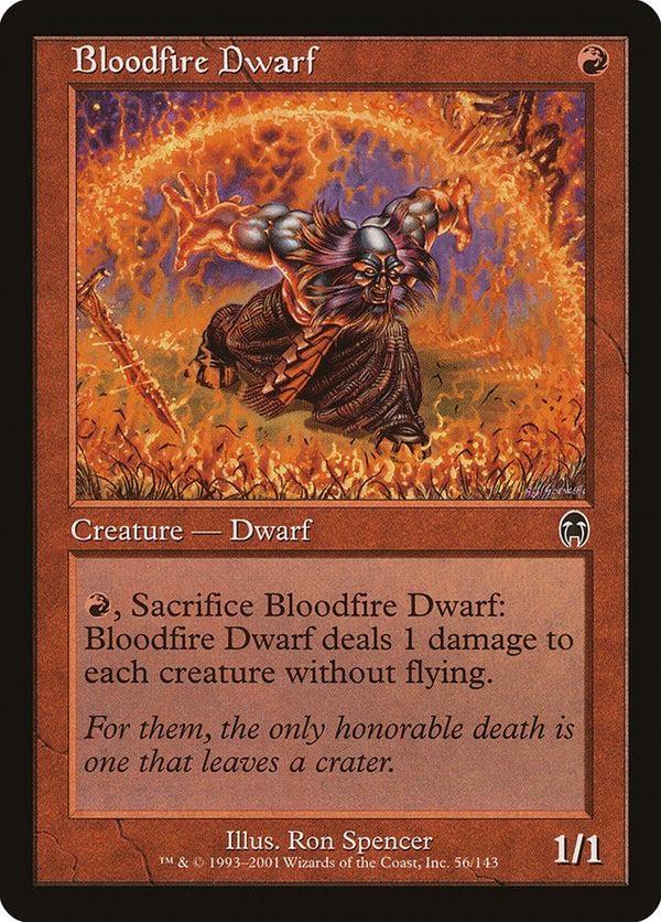 Bloodfire Dwarf [Apocalypse] - Magic: The Gathering