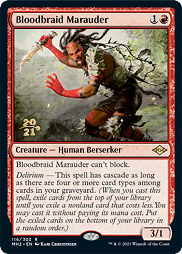 Bloodbraid Marauder [Modern Horizons 2 Prerelease Promos] - Magic: The Gathering