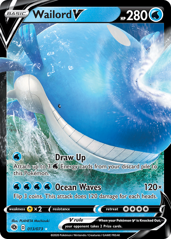 Wailord V (013/073) [Sword & Shield: Champion's Path] - Pokémon