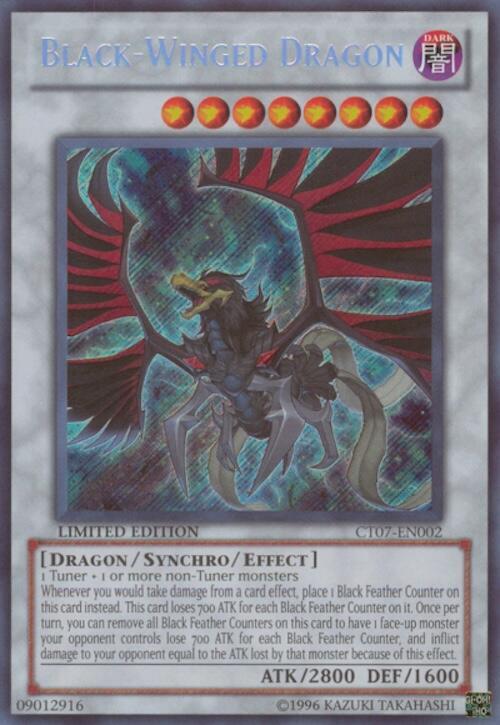 Black-Winged Dragon (CT07-EN002) [Secret Rare] - Yu-Gi-Oh!