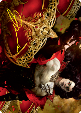 Bloodvial Purveyor Art Card (Gold-Stamped Signature) [Innistrad: Crimson Vow Art Series] - Magic: The Gathering