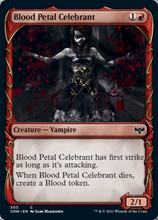 Blood Petal Celebrant (Showcase Fang Frame) [Innistrad: Crimson Vow] - Magic: The Gathering
