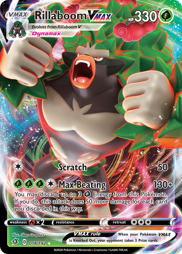 Rillaboom VMAX (018/192) [Sword & Shield: Rebel Clash] - Pokémon