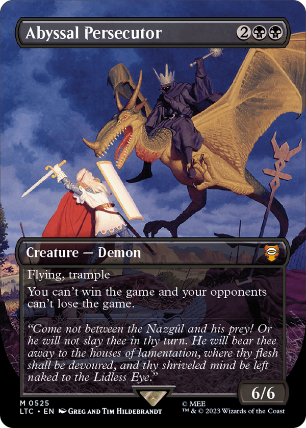 Abyssal Persecutor (Borderless) [The Lord of the Rings: Tales of Middle-Earth Commander] - Magic: The Gathering