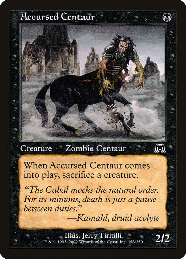 Accursed Centaur [Onslaught] - Magic: The Gathering