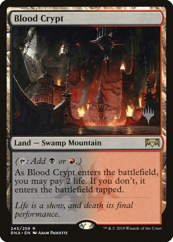 Blood Crypt (Promo Pack) [Ravnica Allegiance Promos] - Magic: The Gathering