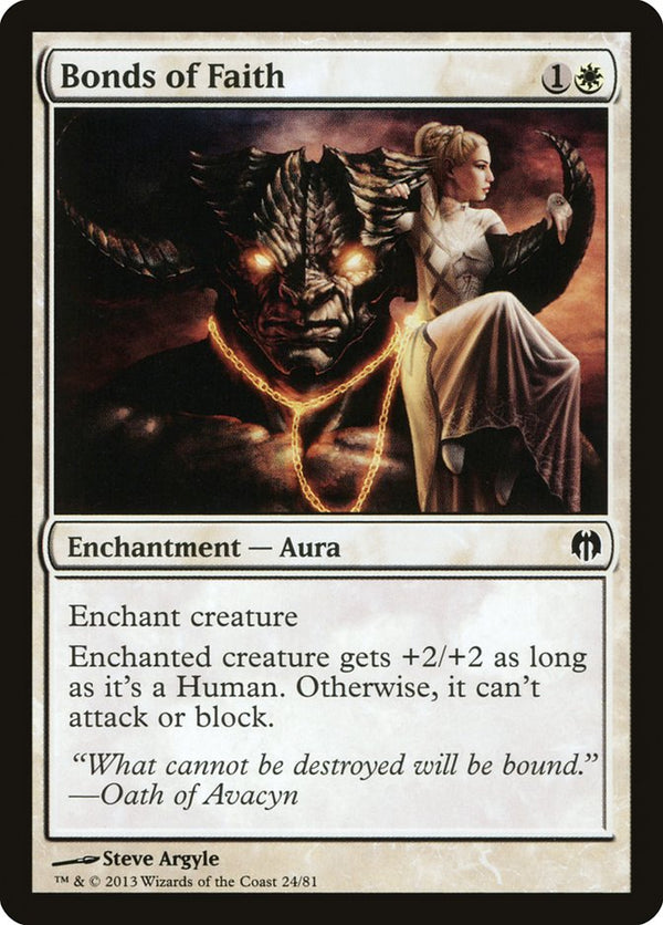 Bonds of Faith [Duel Decks: Heroes vs. Monsters] - Magic: The Gathering