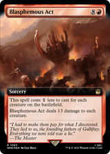 Blasphemous Act (Extended Art) (Surge Foil) [Doctor Who] - Magic: The Gathering