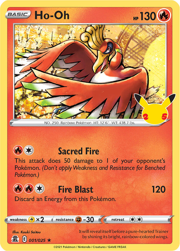 Ho-oh (001/025) [Celebrations: 25th Anniversary] - Pokémon