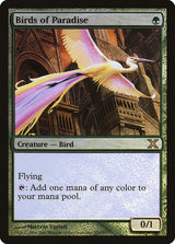 Birds of Paradise (Premium Foil) [Tenth Edition] - Magic: The Gathering
