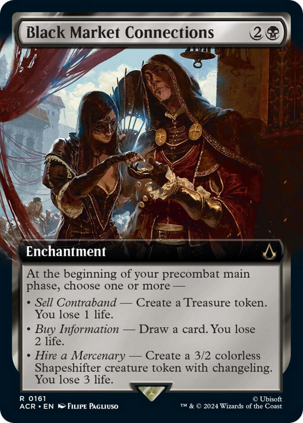 Black Market Connections (Extended Art) [Assassin's Creed] - Magic: The Gathering