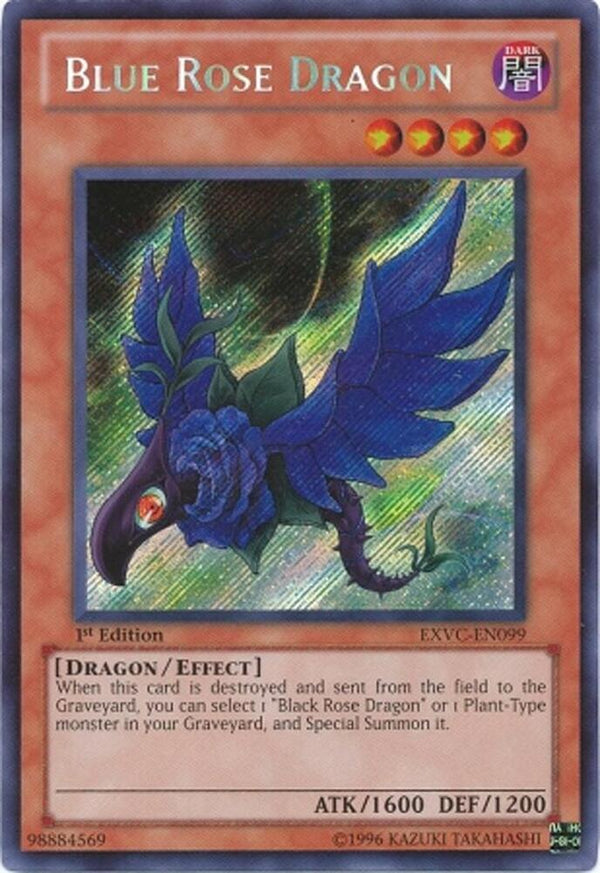 Blue Rose Dragon (EXVC-EN099) [Secret Rare] - Yu-Gi-Oh!
